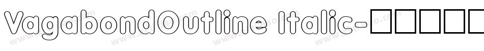 VagabondOutline Italic字体转换